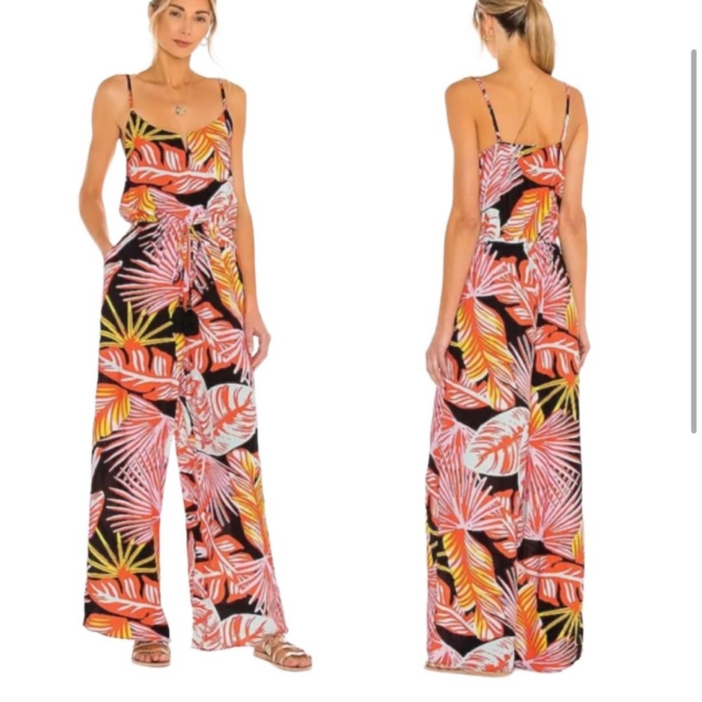 COPY - Maaji Mystic Arielle Tropical Print Wide Leg Jumpsuit M